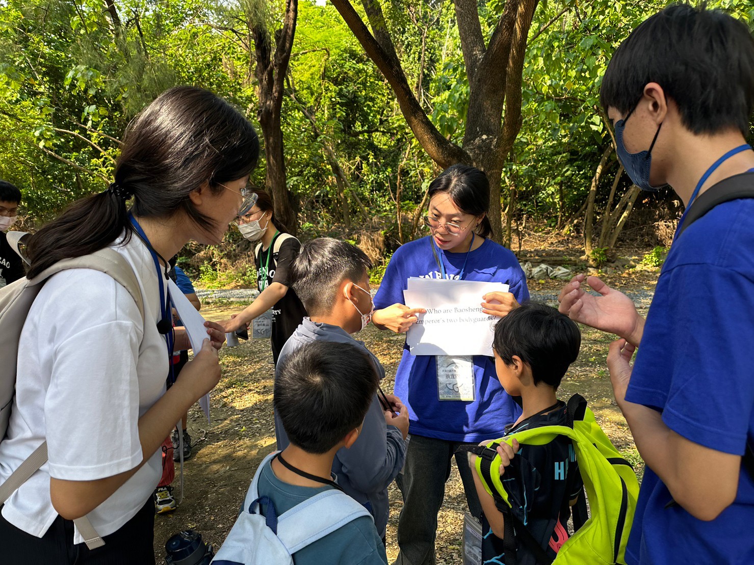 小學生回答闖關題目